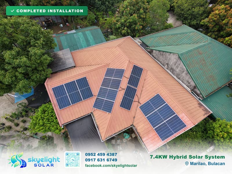 6kW Solis hybrid solar installation — Typical Filipino Home, Marilao, Bulacan