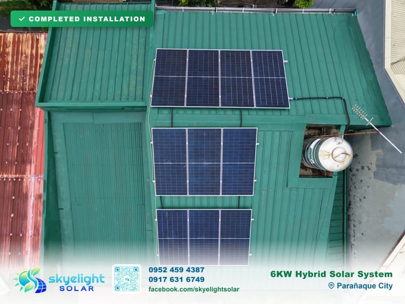 6kW Solis hybrid solar installation — Typical Filipino Home, Paranaque City